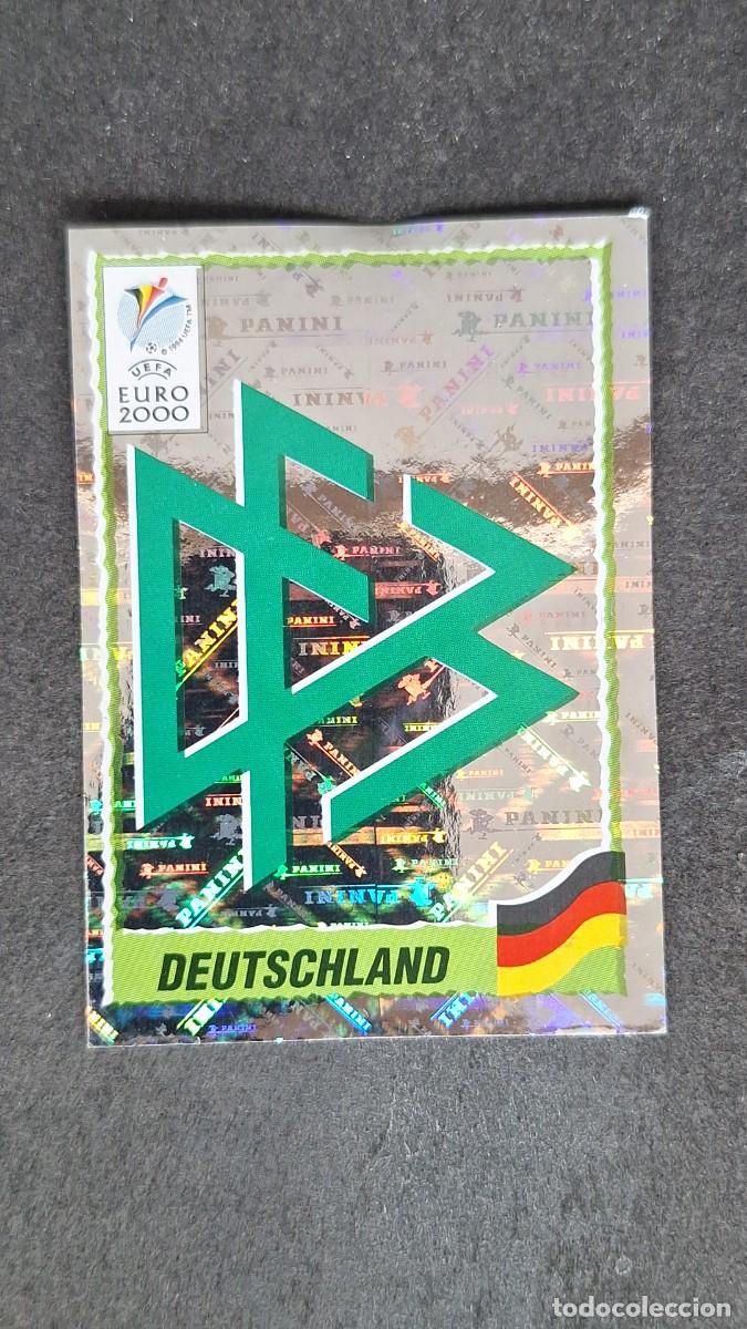 Cromos de F&uacute;tbol: L1 ESCUDO SELECCION ALEMANIA 3 PANINI EUROCOPA 2000 NUNCA PEGADO SIN PEGAR