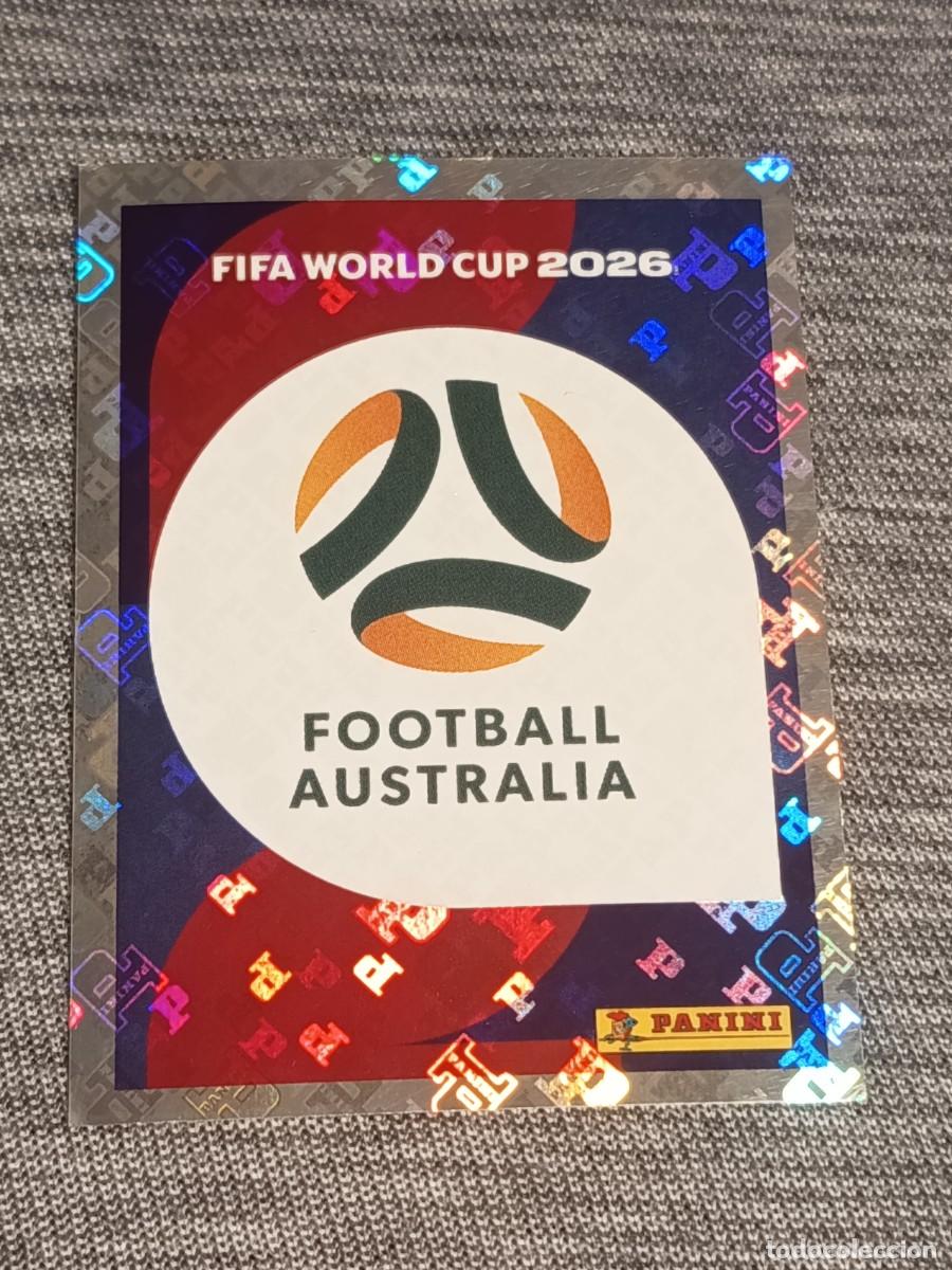 Cromos de F&uacute;tbol: ESCUDO AUSTRALIA AUS 1 STICKER MUNDIAL 2026 PANINI FIFA WORLD CUP NUEVO