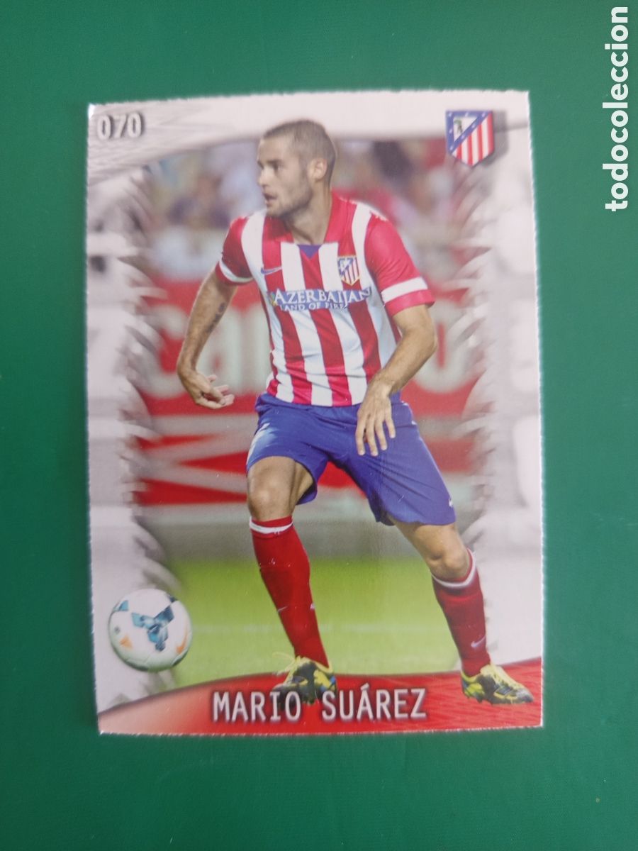 Cromos de F&uacute;tbol: ❇️ CROMO ⚽ MARIO SU&Aacute;REZ ATL&Eacute;TICO DE MADRID 70 FICHAS LIGA QUIZ GAME 2014 13 14 2013 MUNDICROMO ❇️