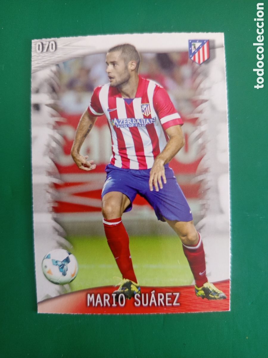 Cromos de F&uacute;tbol: ❇️ CROMO ⚽ MARIO SU&Aacute;REZ ATL&Eacute;TICO DE MADRID 70 FICHAS LIGA QUIZ GAME 2014 13 14 2013 MUNDICROMO ❇️