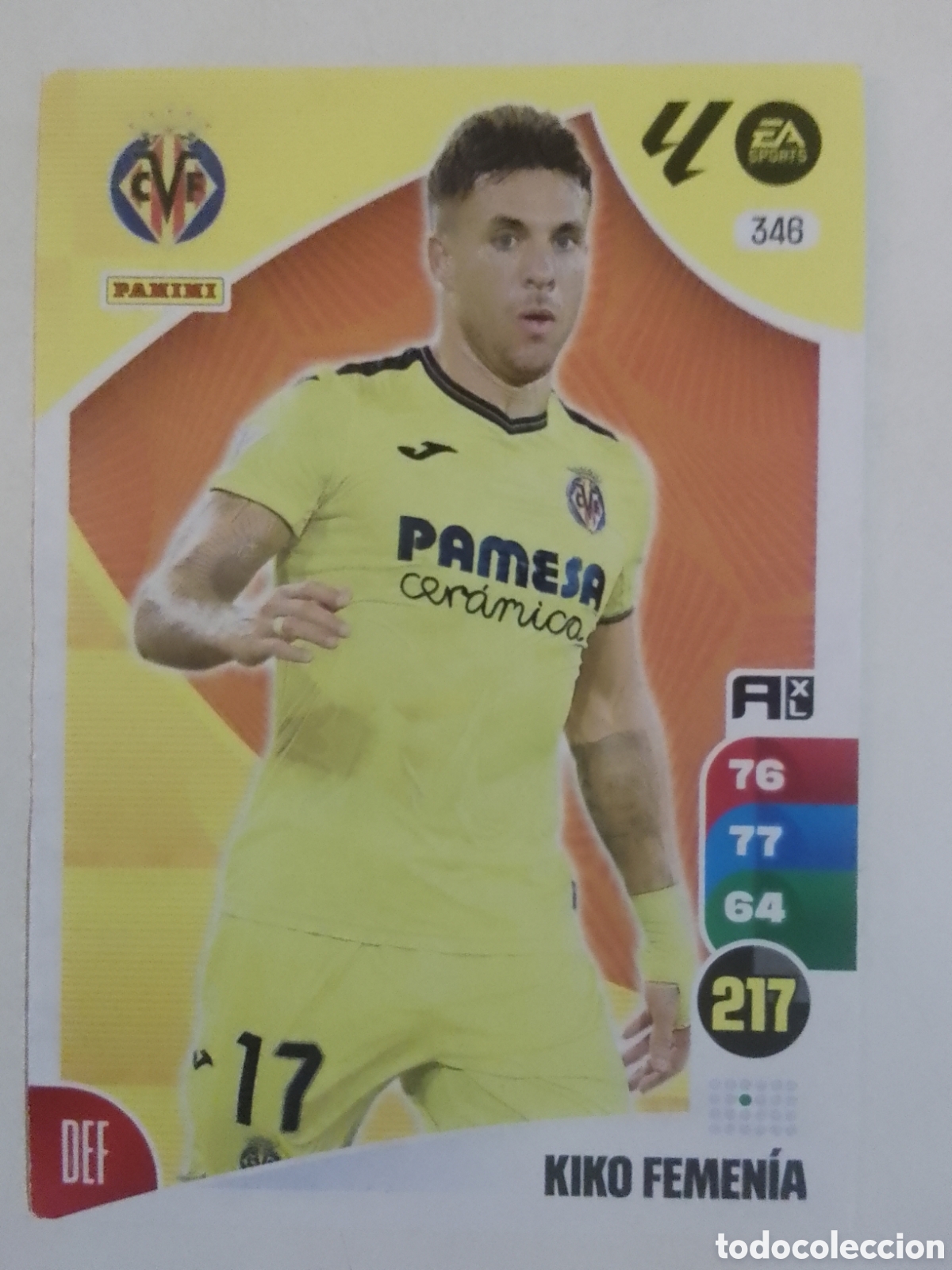 Cromos de F&uacute;tbol: Adrenalyn XL 2024-25 n&deg; 346 Kiko Femen&iacute;a &bull; Villarreal.
