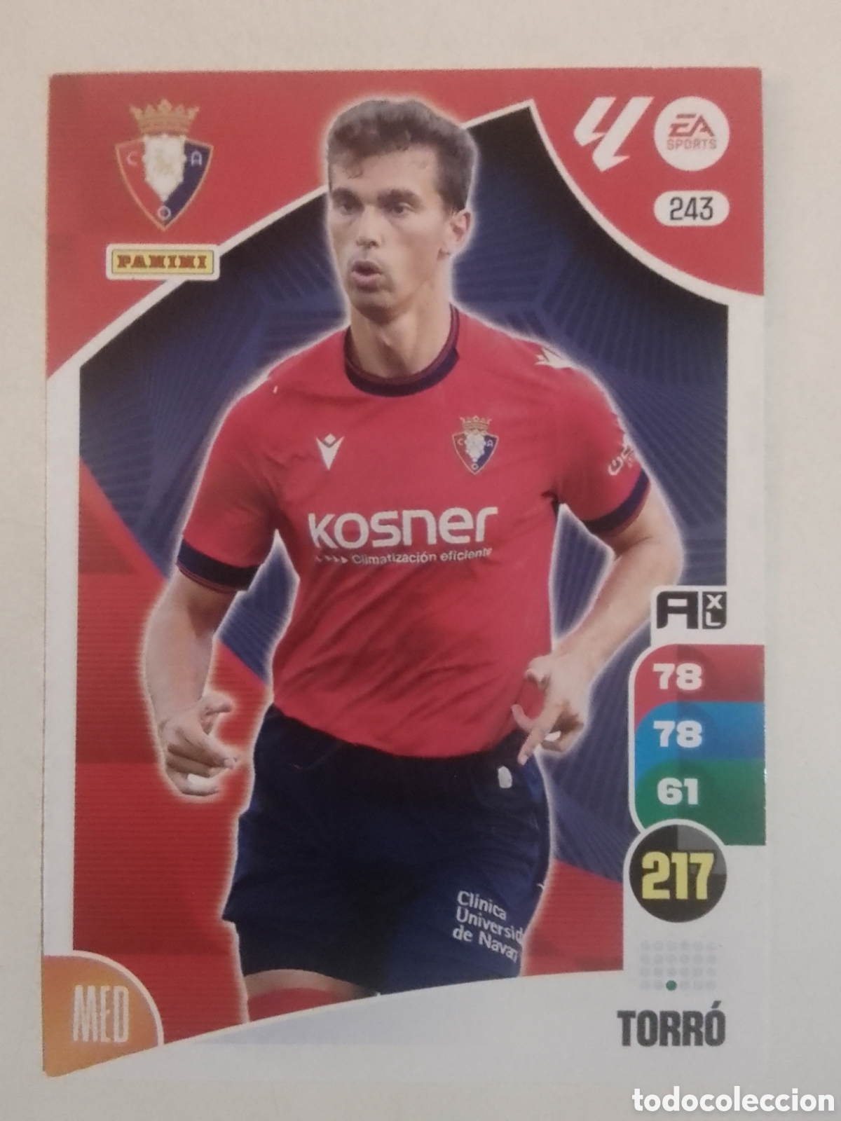 Cromos de F&uacute;tbol: Adrenalyn XL 2024-25 n&deg; 243 Torr&oacute; &bull; Osasuna.
