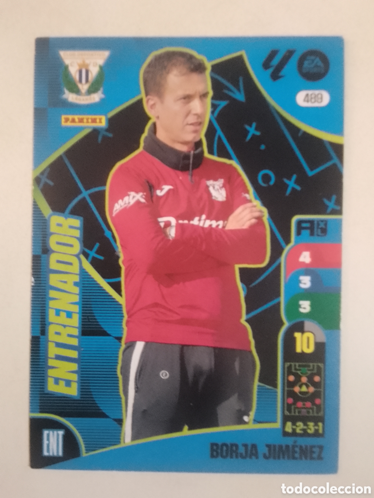 Cromos de F&uacute;tbol: Adrenalyn XL 2024-25 n&deg; 489 Borja Jim&eacute;nez &bull; Legan&eacute;s.