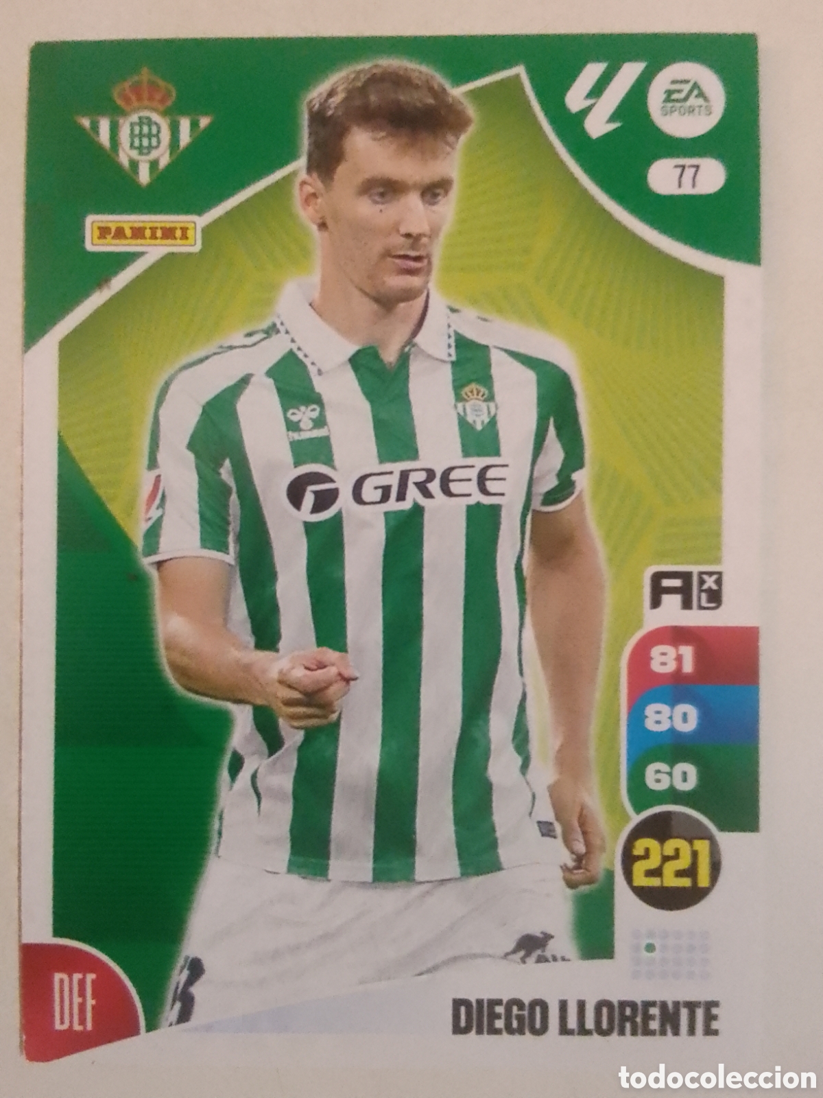 Cromos de F&uacute;tbol: Adrenalyn XL 2024-25 n&deg; 77 Diego Llorente &bull; Betis.