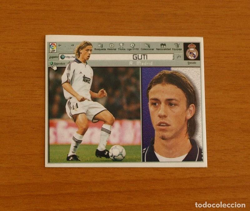 Cromos de F&uacute;tbol: Real Madrid - Guti - Ediciones Este Liga 2001-2002, 01-02 - Nunca Pegado