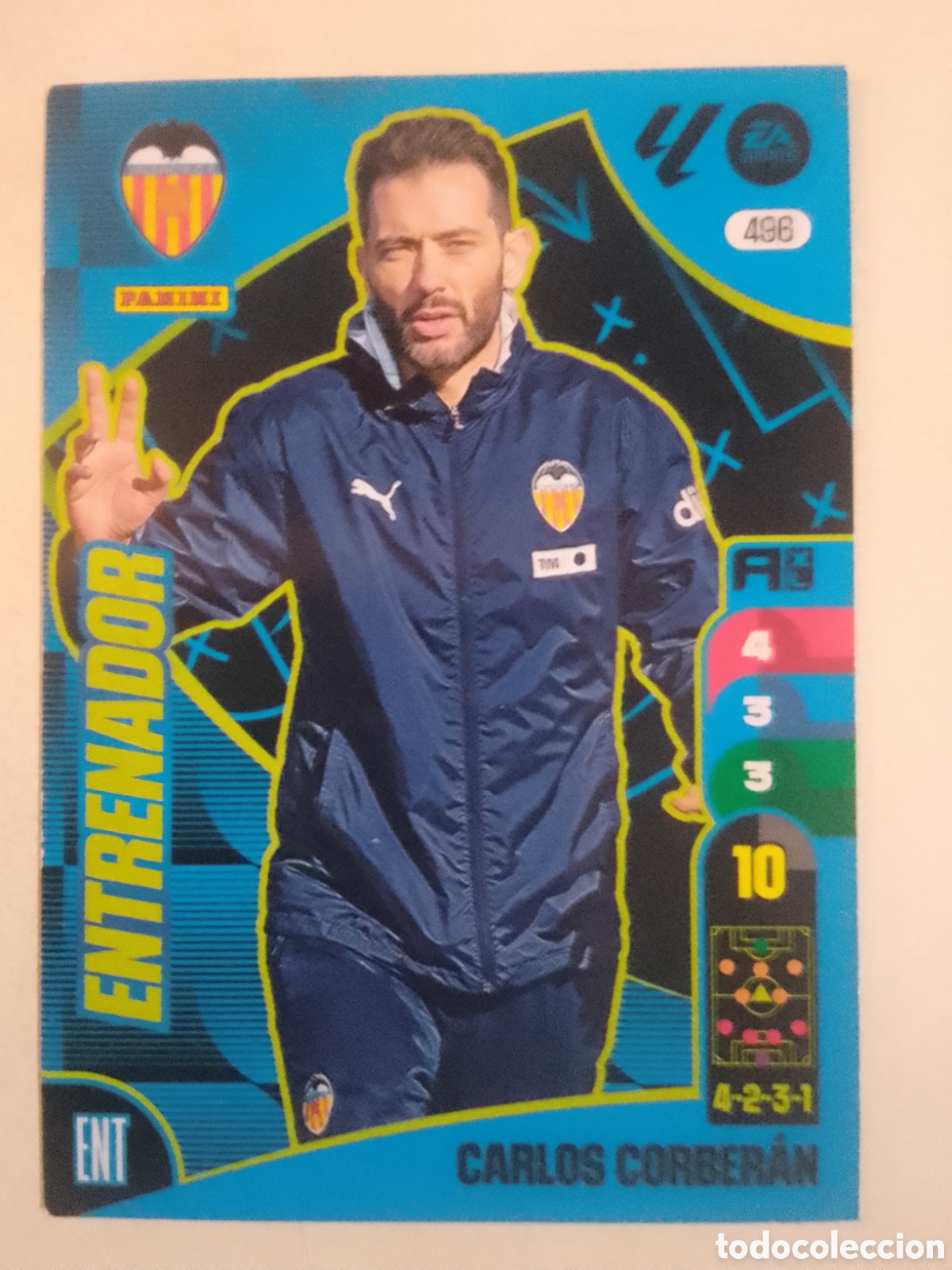 Cromos de F&uacute;tbol: Adrenalyn XL 2024-25 n&deg; 496 Carlos Corber&aacute;n &bull; Valencia.