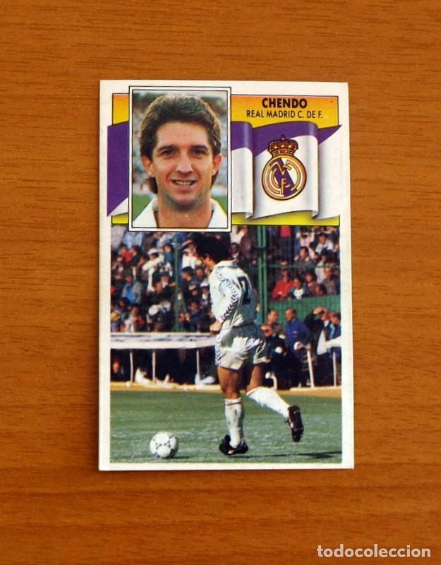 Cromos de F&uacute;tbol: Real Madrid - Chendo - Ediciones Este Liga 1990-1991, 90-91 - Nunca pegado