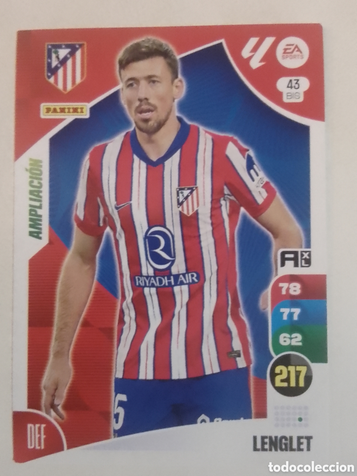 Cromos de F&uacute;tbol: Adrenalyn XL 2024-25 n&deg; 43 BIS Lenglet &bull; Atl&eacute;tico de Madrid. AMPLIACI&Oacute;N.