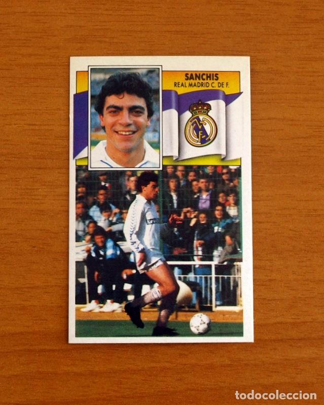 Cromos de F&uacute;tbol: Real Madrid - Sanchis - Ediciones Este Liga 1990-1991, 90-91 - Nunca pegado