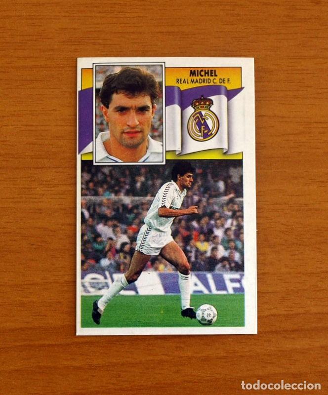 Cromos de F&uacute;tbol: Real Madrid - Michel - Ediciones Este Liga 1990-1991, 90-91 - Nunca pegado