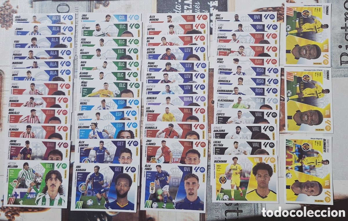 Cromos de F&uacute;tbol: Lote 52 cromos COLOCA BIS - liga este 2025 2026