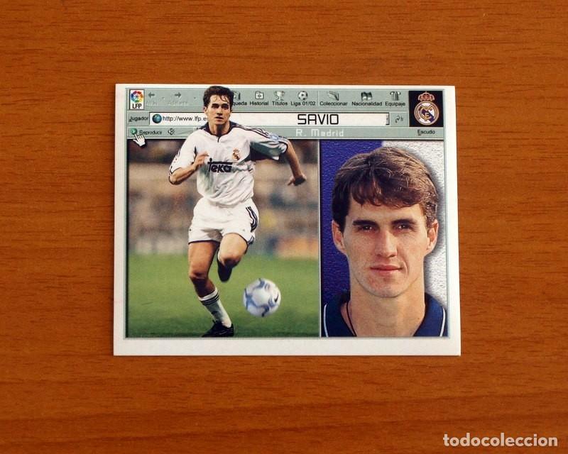 Cromos de F&uacute;tbol: Real Madrid - Savio - Ediciones Este Liga 2001-2002, 01-02 - Nunca Pegado