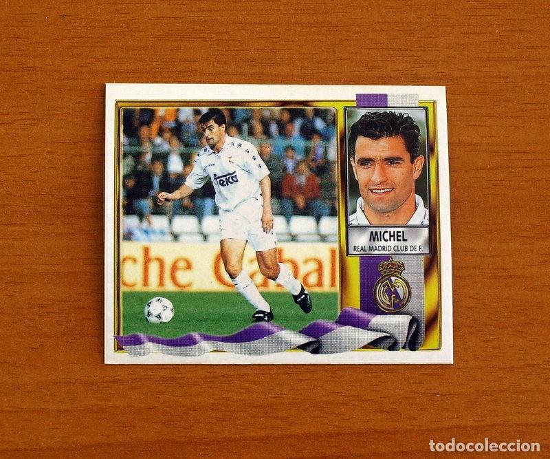 Cromos de F&uacute;tbol: Real Madrid - Michel - Ediciones Este Liga 1995-1996, 95-96 - Nunca Pegado