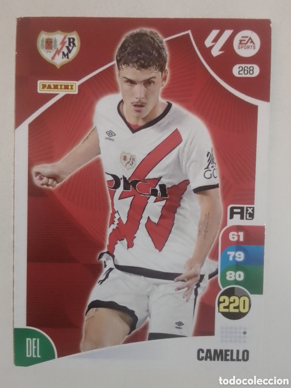 Cromos de F&uacute;tbol: Adrenalyn XL 2024-25 n&deg; 268 Camello &bull; Rayo Vallecano.