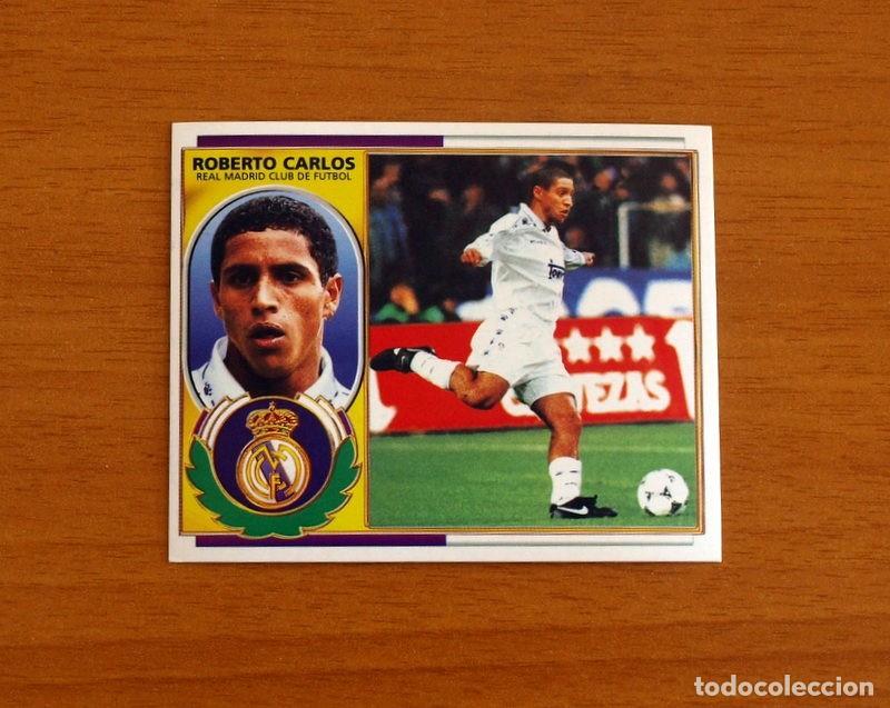Cromos de F&uacute;tbol: Real Madrid - Roberto Carlos - Versi&oacute;n - Ediciones Este Liga 1996-1997, 96-97 - Nunca Pegado