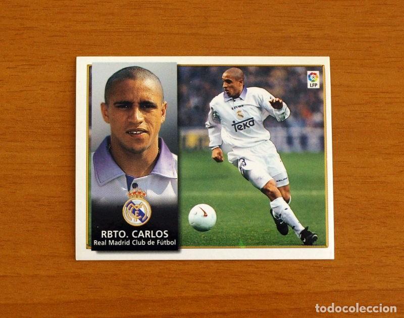 Cromos de F&uacute;tbol: Real Madrid - Roberto Carlos - Ediciones Este Liga 1998-1999, 98-99 - Nunca Pegado