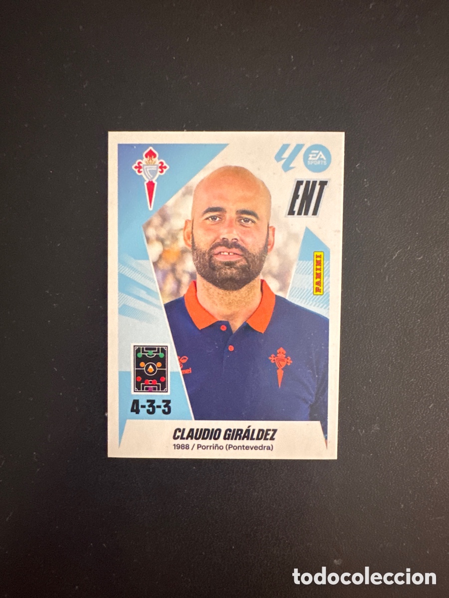 Cromos de F&uacute;tbol: CLAUDIO GIRALDEZ ENTRENADOR CELTA DE VIGO NUMERO 2 LIGA ESTE 2025 2026