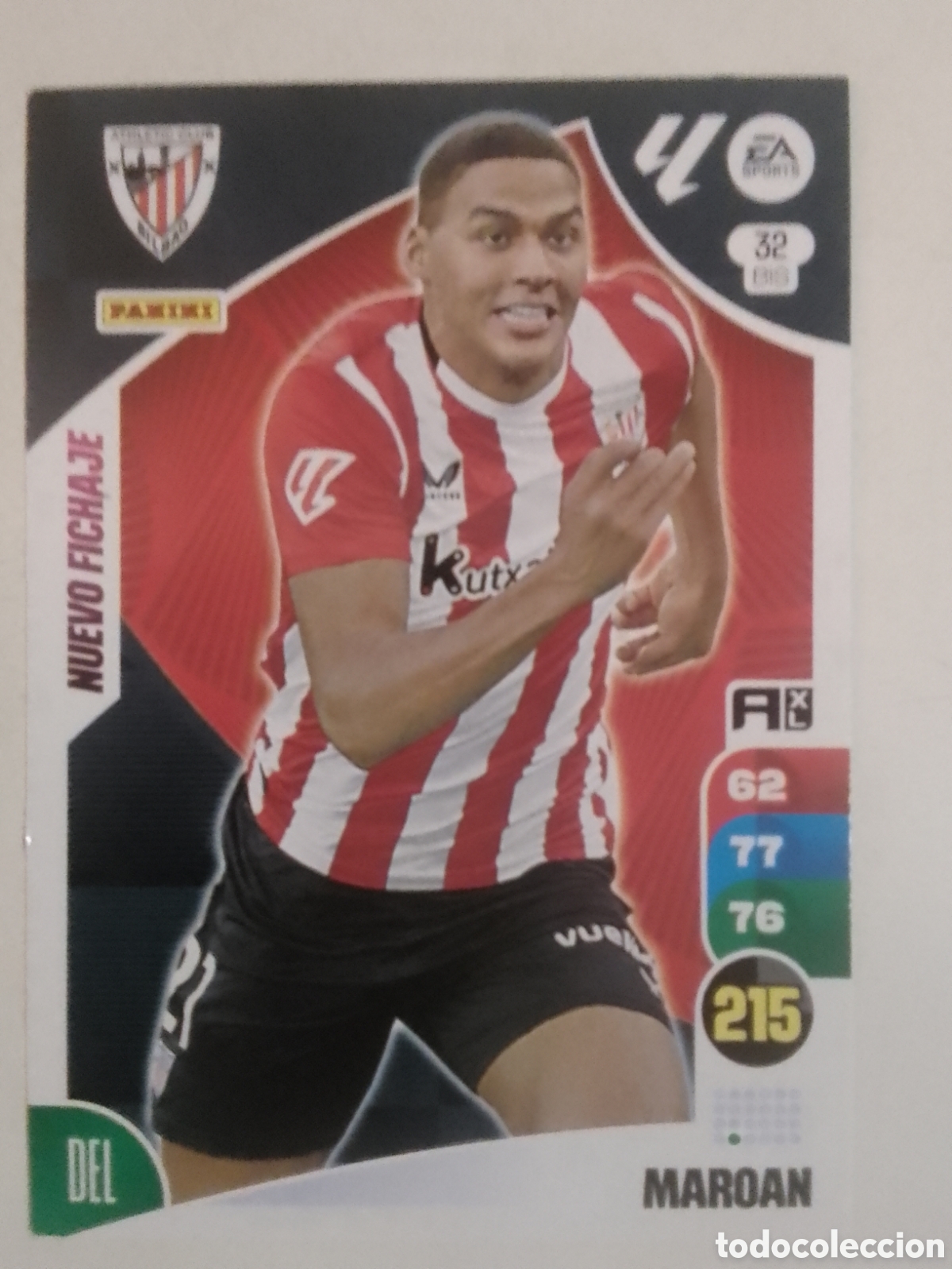 Cromos de F&uacute;tbol: Adrenalyn XL 2024-25 n&deg; 32 BIS Maroan &bull; Athletic Club. NUEVO FICHAJE.