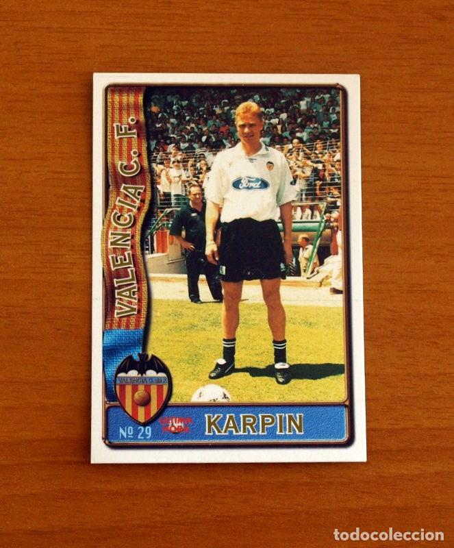 Cromos de F&uacute;tbol: Valencia -N&ordm; 29 Karpin -&Uacute;ltima Hora -Mundicromo Las Fichas de la Liga de F&uacute;tbol 1996-1997-96-97