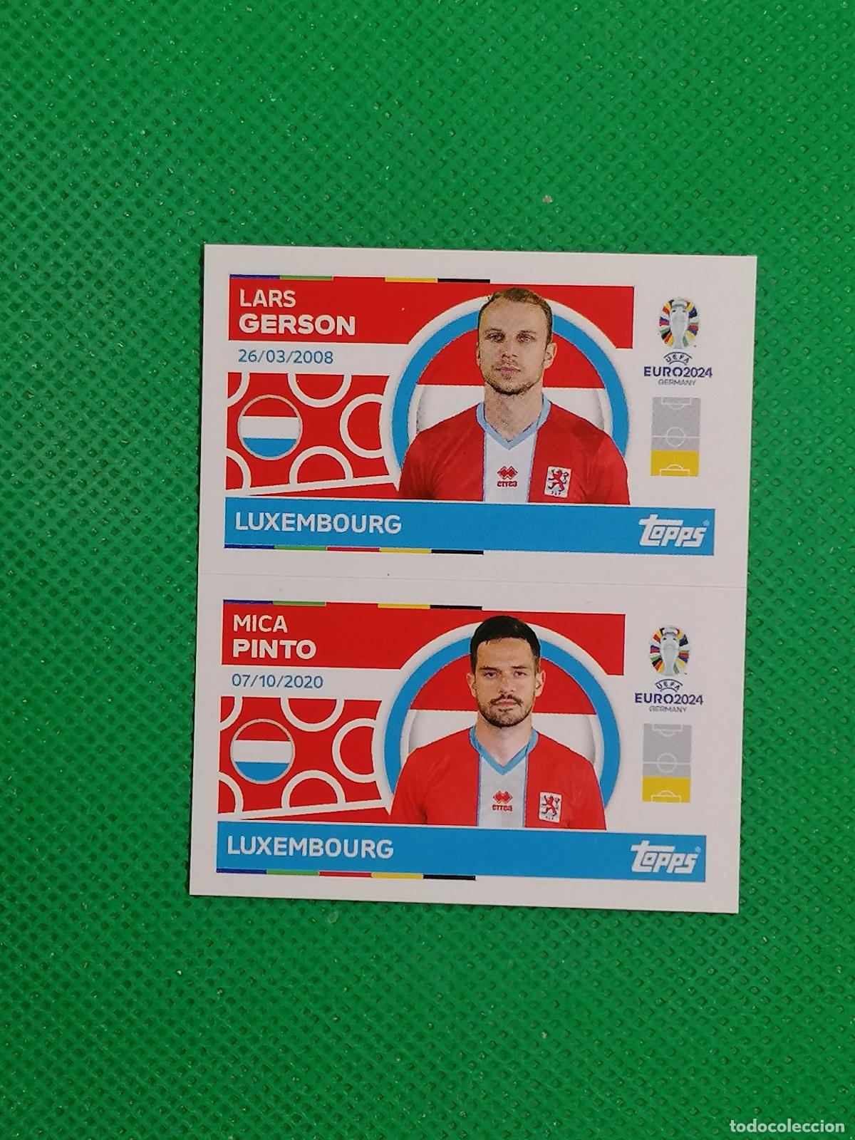 Cromos de F&uacute;tbol: LUX 4 5 LUX4 LUX5 GERSON PINTO LUXEMBURGO ⚽ TOPPS EURO 2024 24 GERMANY STICKERS ⚽
