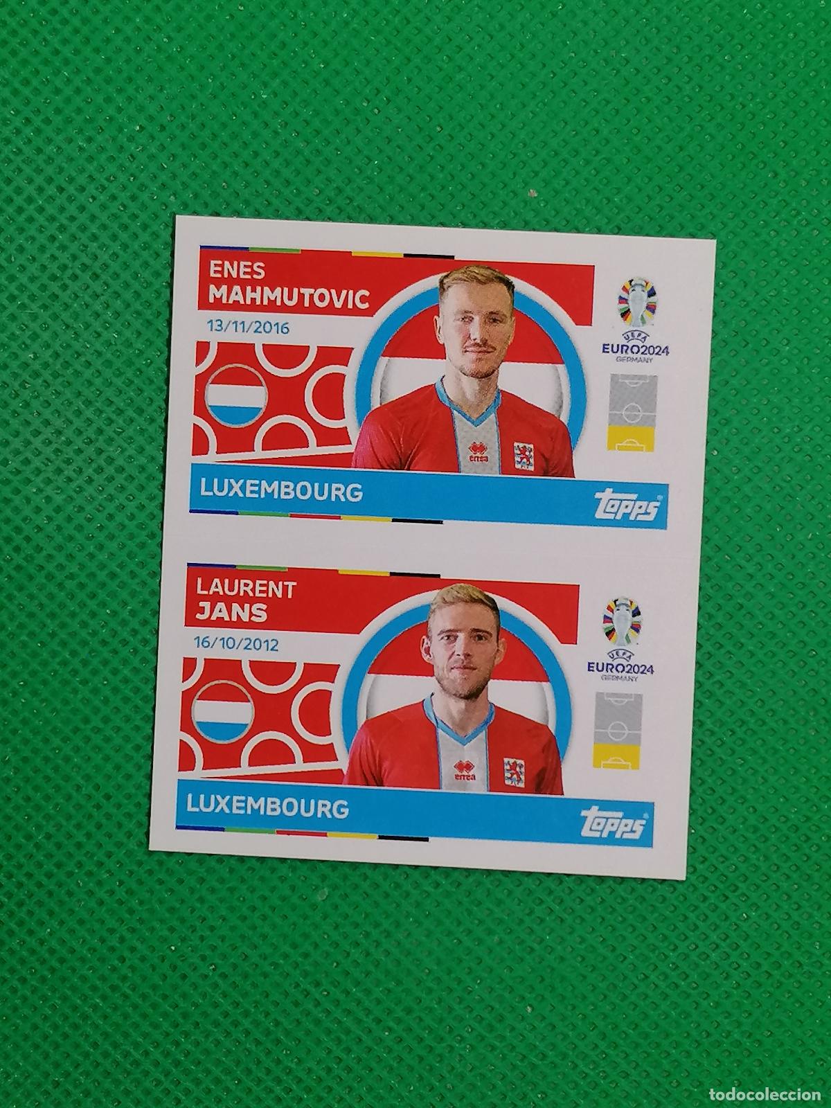 Cromos de F&uacute;tbol: LUX 6 7 LUX6 LUX7 MAHMUTOVIC JANS LUXEMBURGO ⚽ TOPPS EURO 2024 24 GERMANY STICKERS ⚽
