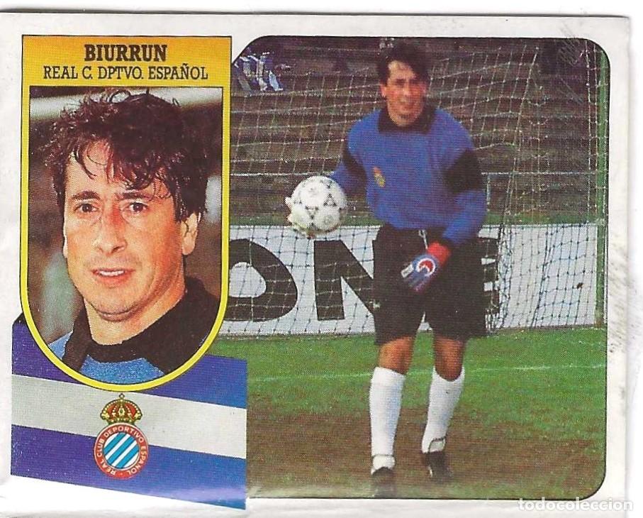 Cromos de F&uacute;tbol: ED. ESTE -- LIGA 91-92 -- BIURRUN ( ESPA&Ntilde;OL )