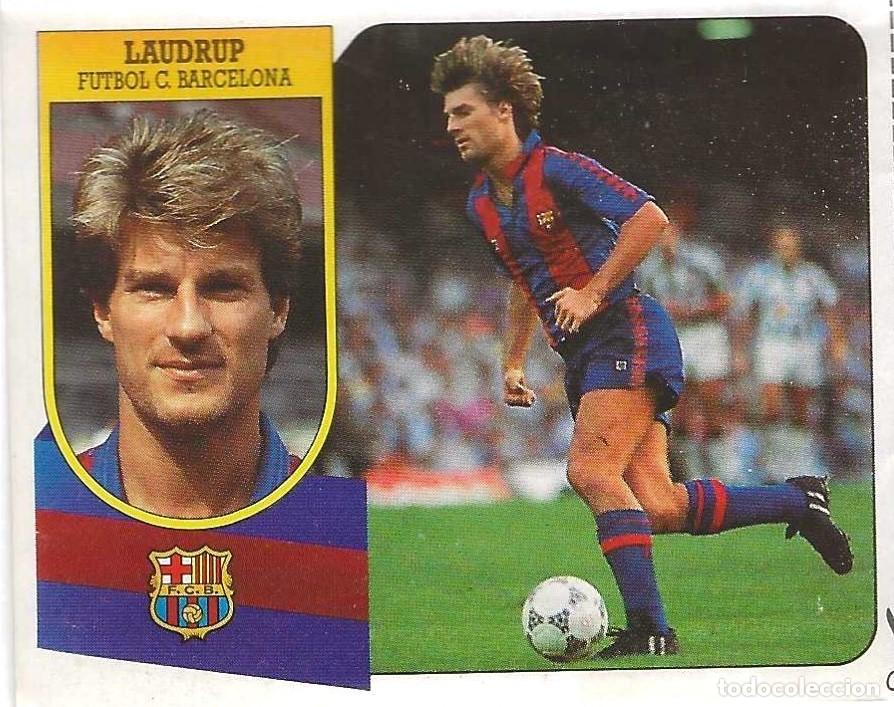 Cromos de F&uacute;tbol: ED. ESTE -- LIGA 91-92 -- LAUDRUP - BAKERO -- AMOR ( F.C. BARCELONA )