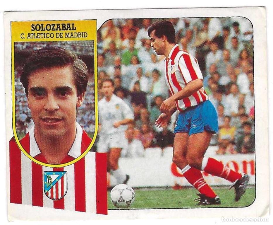 Cromos de F&uacute;tbol: ED. ESTE -- LIGA 91-92 -- SOLOZABAL ( AT. MADRID )