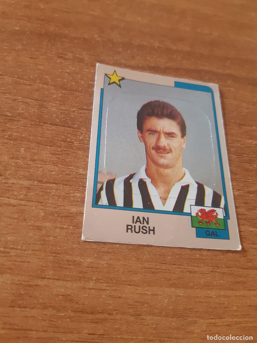Cromos de F&uacute;tbol: N&deg;211 Ian Rush (Gales) Adhesivo poster central Liga 87-88 F&Uacute;TBOL 88 PANINI. Nunca pegado, sin pegar