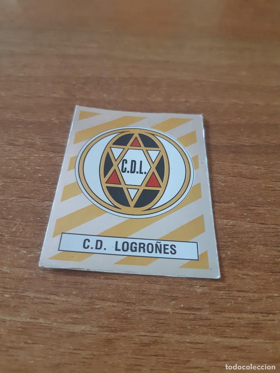 Cromos de F&uacute;tbol: N&deg;157 Escudo CD Logro&ntilde;&eacute;s Liga 87-88 F&Uacute;TBOL 88 PANINI. Nunca pegado, sin pegar