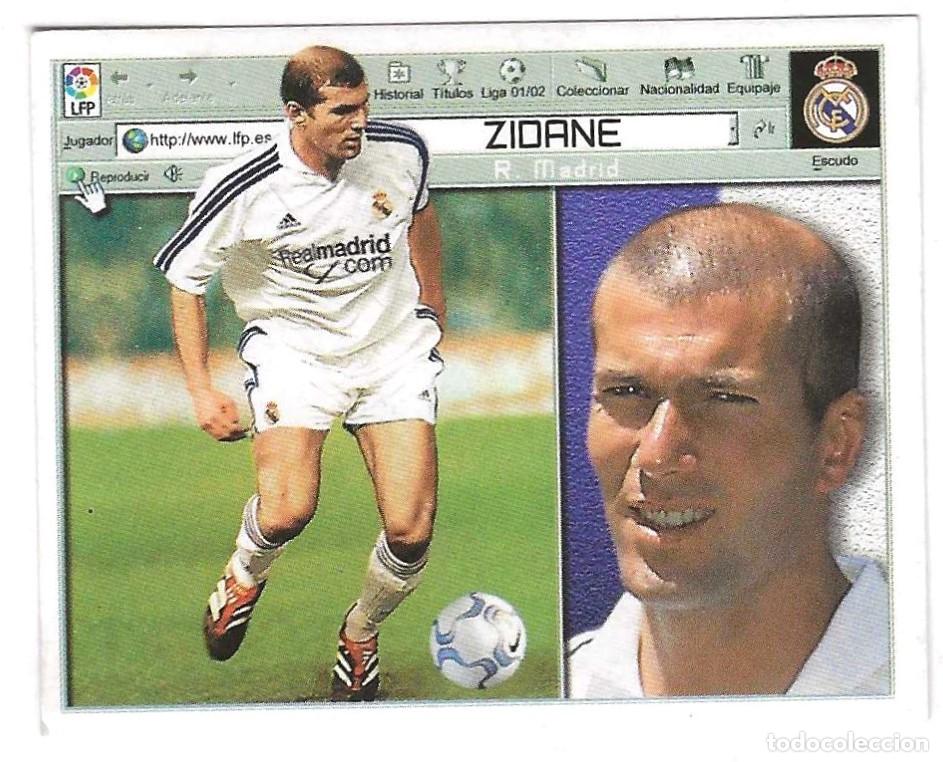 Cromos de F&uacute;tbol: ED. ESTE -- LIGA 2000-2001 -- ZIDANE ( R. MADRID ) -- 1&ordf; TEMPORADA EN EL CLUB