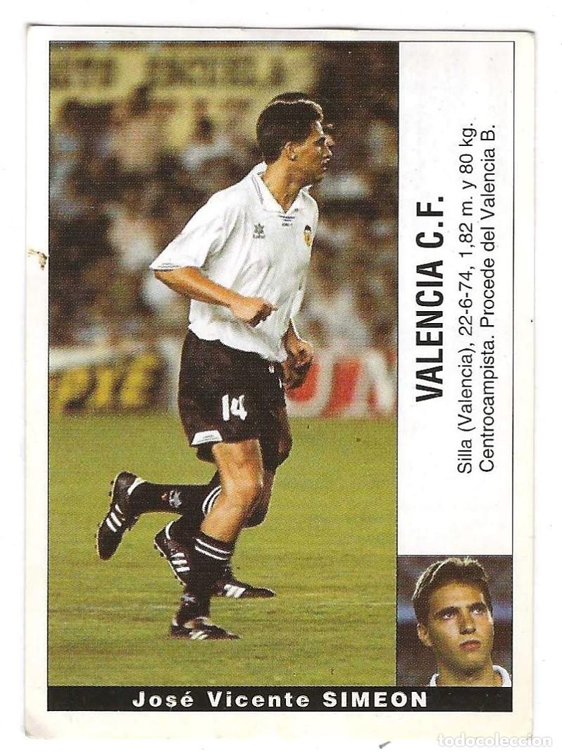 Cromos de F&uacute;tbol: PANINI -- LIGA 95-96 -- SIME&Oacute;N ( VALENCIA ) -- COLOCA