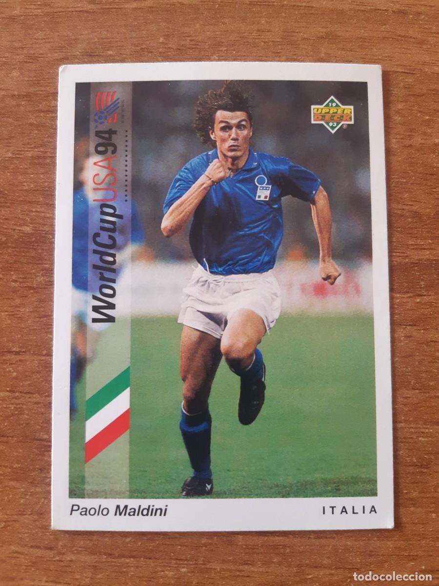 Cromos de F&uacute;tbol: N&deg;74 PAOLO MALDINI ITALIA WORLD CUP USA 94 UPPER DECK