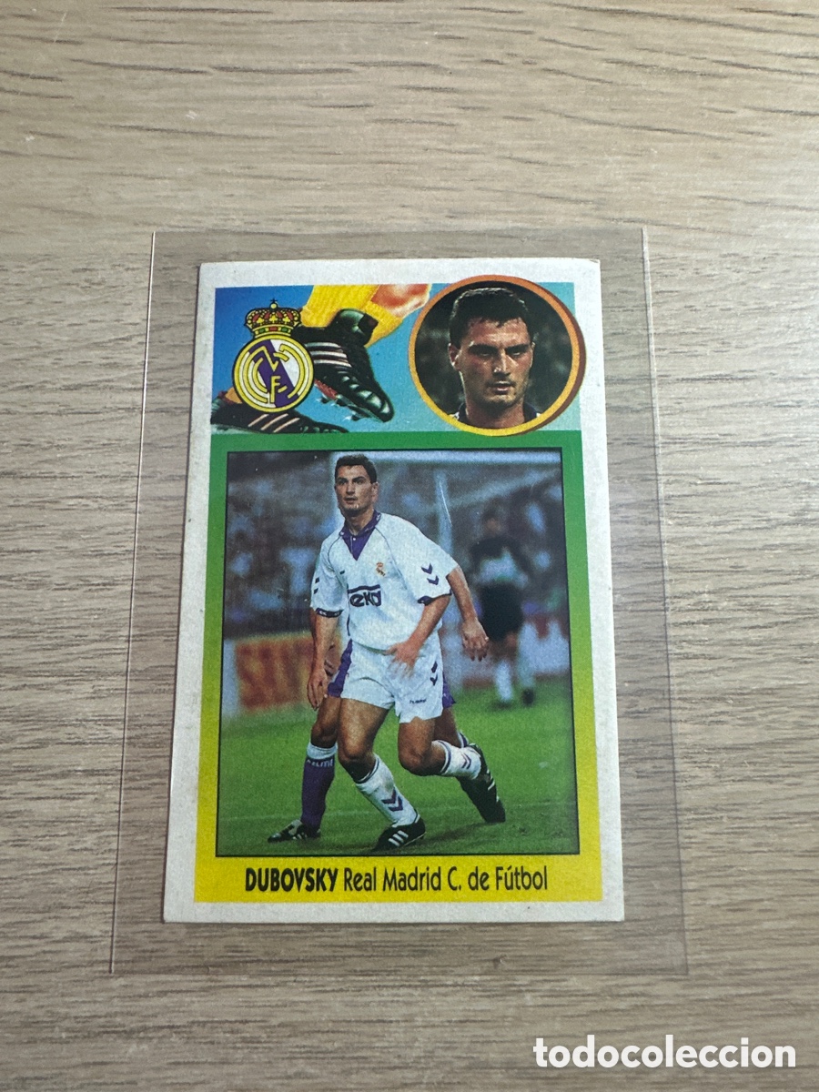 Cartes &agrave; collectionner de Football: DUBOVSKY REAL MADRID COLOCA VERSION ADHESIVO LIGA ESTE 93 94 SIN PEGAR