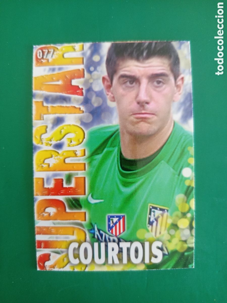 Cromos de F&uacute;tbol: ❇️ CROMO ⚽ COURTOIS ATL&Eacute;TICO DE MADRID 77 SUPERSTAR FICHAS LIGA QUIZ 2014 13 14 2013 MUNDICROMO ❇️