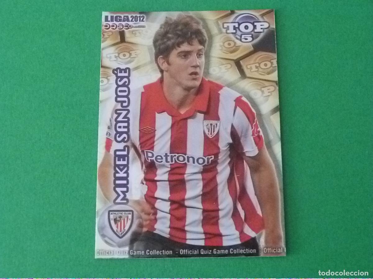 Cromos de F&uacute;tbol: TRADING CARD FUTBOL MIKEL SAN JOSE ATH. BILBAO BRILLO DORADO LISO 571 TOP MUNDICROMO 2011-2012/11-12