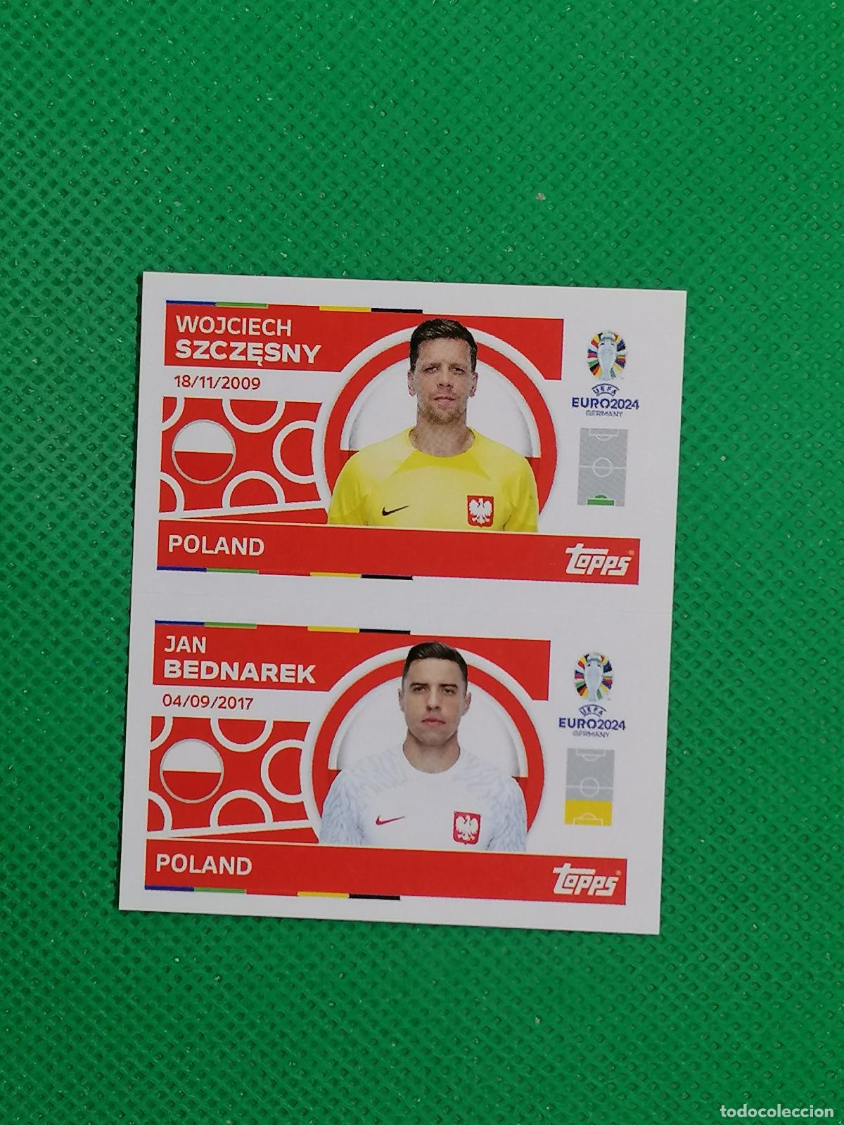 Cromos de F&uacute;tbol: POL 2 3 POL2 POL3 SZCZESNY BEDNAREK POLONIA ⚽ TOPPS EURO 2024 24 GERMANY STICKERS ⚽