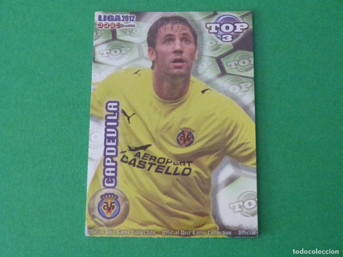 Cromos de F&uacute;tbol: TRADING CARD FUTBOL CAPDEVILA VILLARREAL BRILLO VERDE LISO BAJA 580 TOP MUNDICROMO 2011-2012/11-12