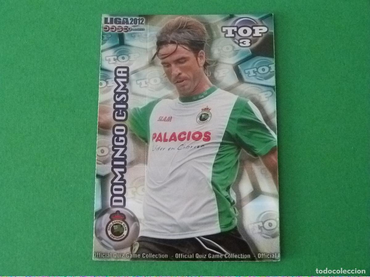 Cromos de F&uacute;tbol: TRADING CARD FUTBOL DOMINGO CISMA RACING SANTANDER B. AZUL RAYAS 580 TOP MUNDICROMO 2011-2012/11-12