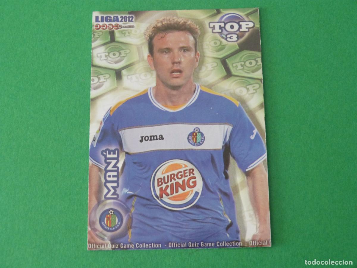 Fu&szlig;ball-Sticker: TRADING CARD FUTBOL MANE GETAFE C.F. BRILLO VERDE LISO N&ordm; 583 TOP MUNDICROMO 2011-2012/11-12