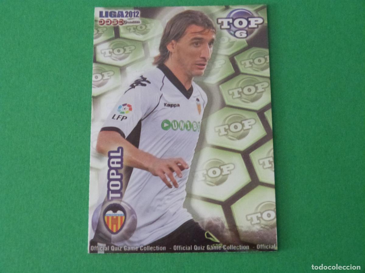 Cromos de F&uacute;tbol: TRADING CARD FUTBOL TOPAL VALENCIA C.F. BRILLO VERDE LISO N&ordm; 588 TOP MUNDICROMO 2011-2012/11-12