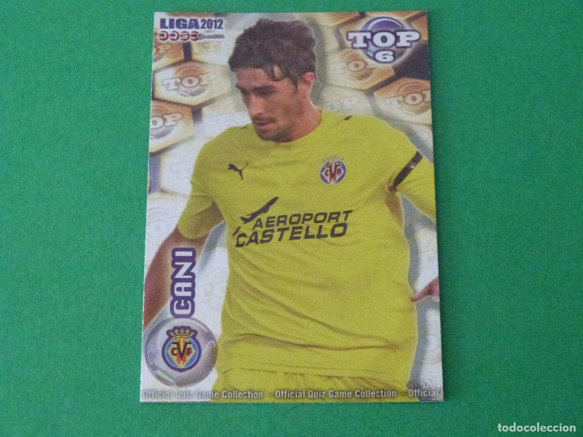 Cromos de F&uacute;tbol: TRADING CARD FUTBOL CANI VILLARREAL C.F. BRILLO DORADO LISO N&ordm; 589 TOP MUNDICROMO 2011-2012/11-12
