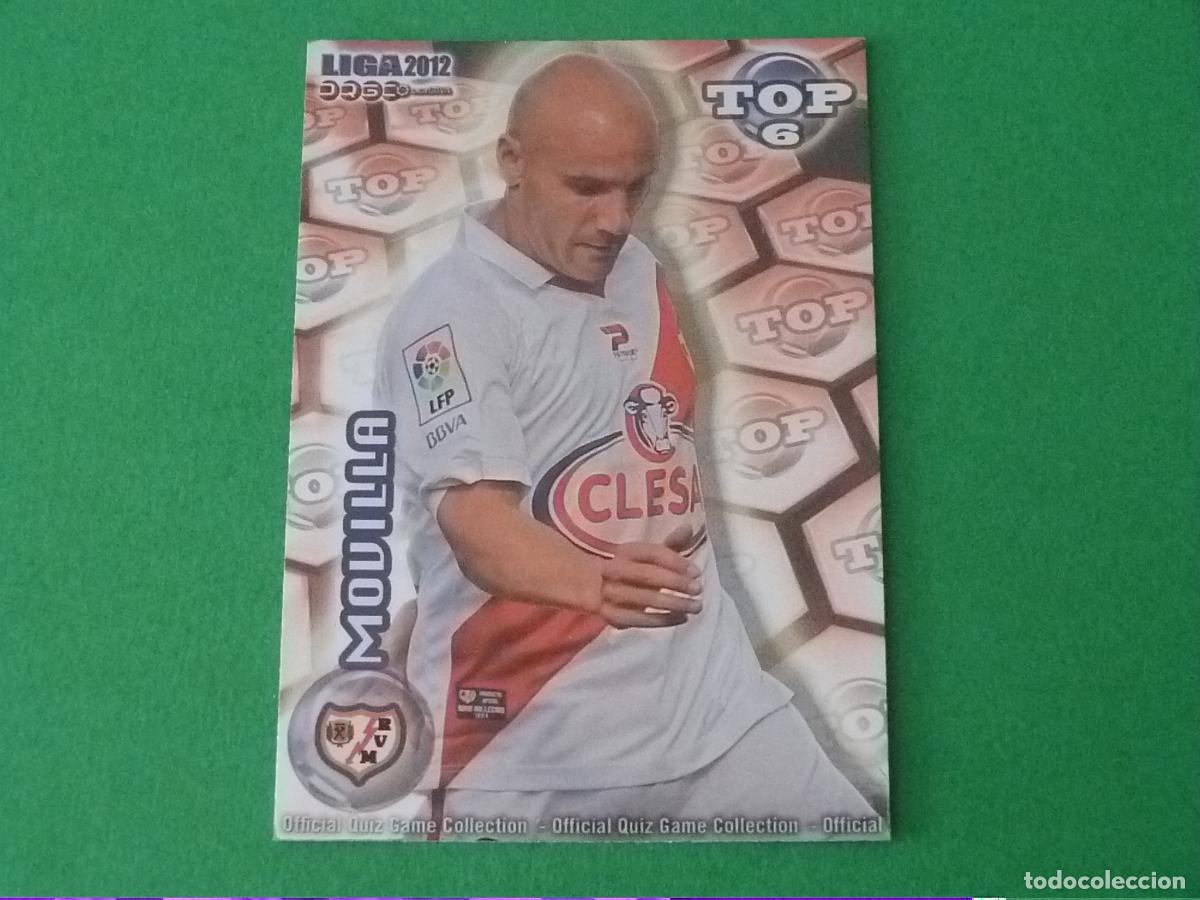 Cromos de F&uacute;tbol: TRADING CARD FUTBOL MOVILLA RAYO VALLECANO BRILLO ROJO LISO N&ordm; 594 TOP MUNDICROMO 2011-2012/11-12