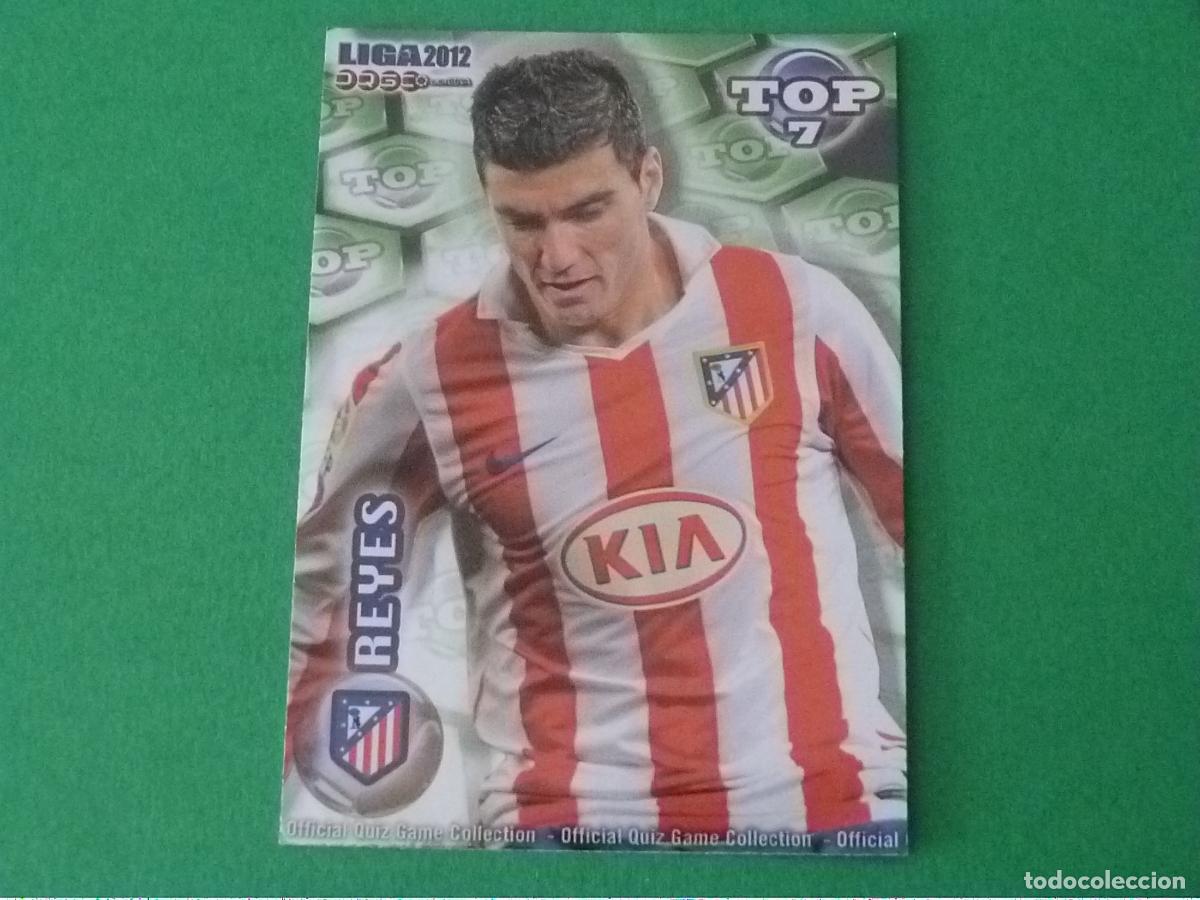 Cromos de F&uacute;tbol: TRADING CARD FUTBOL REYES ATLETICO DE MADRID BRILLO VERDE LISO N&ordm; 599 TOP MUNDICROMO 2011-2012/11-12