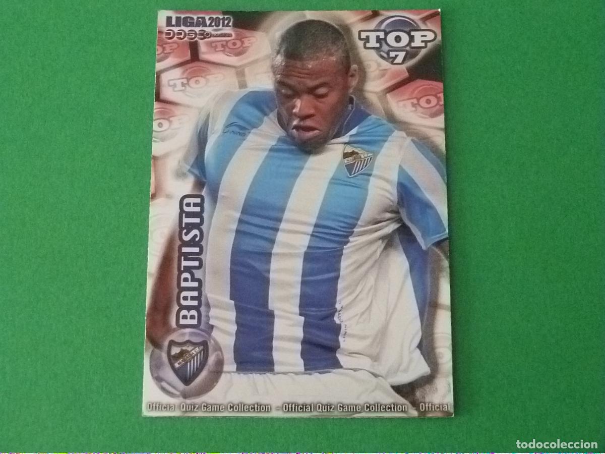Cromos de F&uacute;tbol: TRADING CARD FUTBOL BAPTISTA MALAGA C.F. BRILLO ROJO LISO N&ordm; 601 TOP MUNDICROMO 2011-2012/11-12