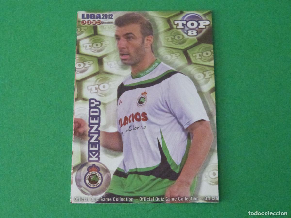 Cromos de F&uacute;tbol: TRADING CARD FUTBOL KENNEDY RACING DE SANTANDER BRILLO VERDE LISO 610 TOP MUNDICROMO 2011-2012/11-12