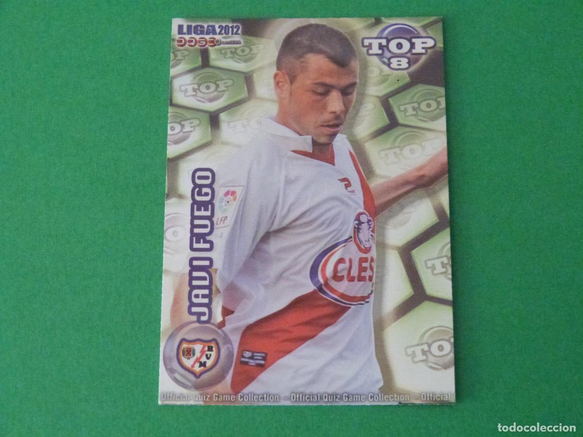 Cromos de F&uacute;tbol: TRADING CARD FUTBOL JAVI FUEGO RAYO VALLECANO BRILLO VERDE LISO N 612 TOP MUNDICROMO 2011-2012/11-12