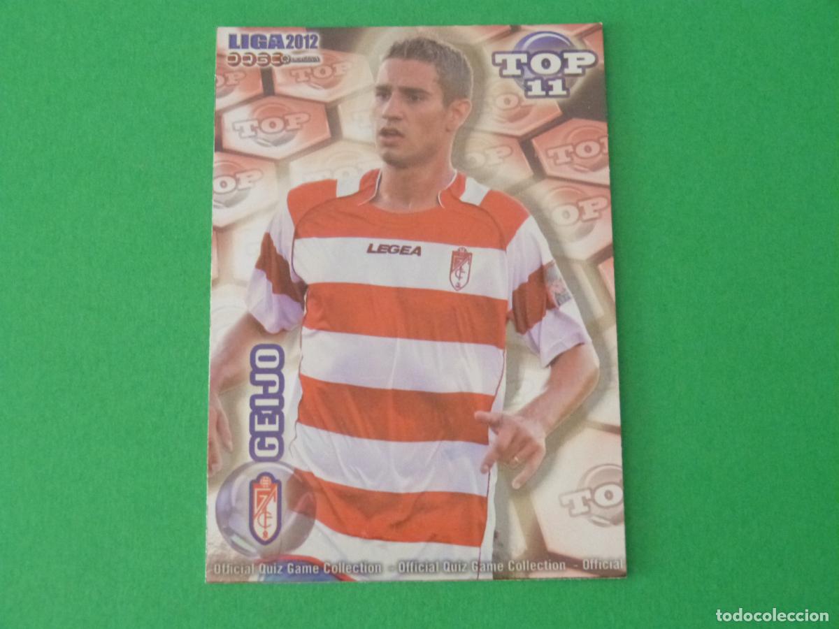 Cromos de F&uacute;tbol: TRADING CARD FUTBOL GEIJO GRANADA C.F. BRILLO ROJO LISO N&ordm; 639 TOP MUNDICROMO 2011-2012/11-12