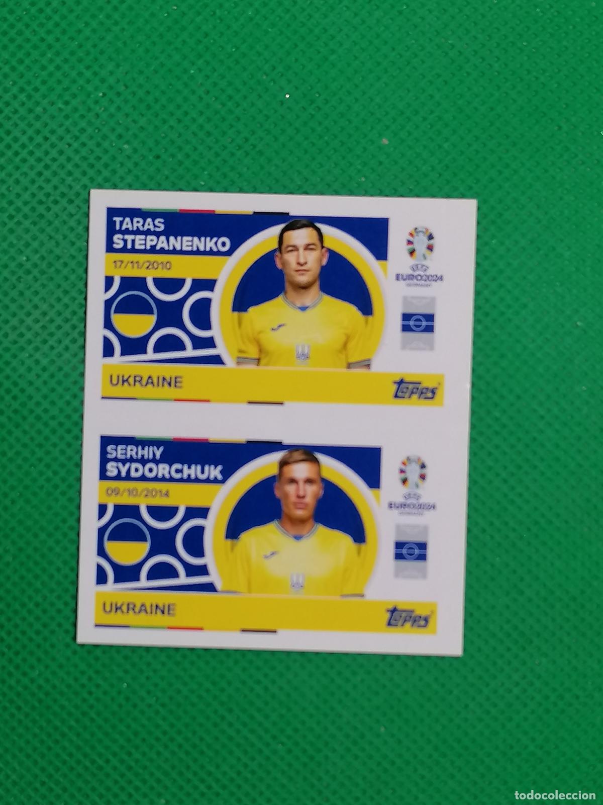 Cromos de F&uacute;tbol: UKR 10 11 UKR10 UKR11 STEPANENKO SYDORCHUK UCRANIA ⚽ TOPPS EURO 2024 24 GERMANY STICKERS ⚽