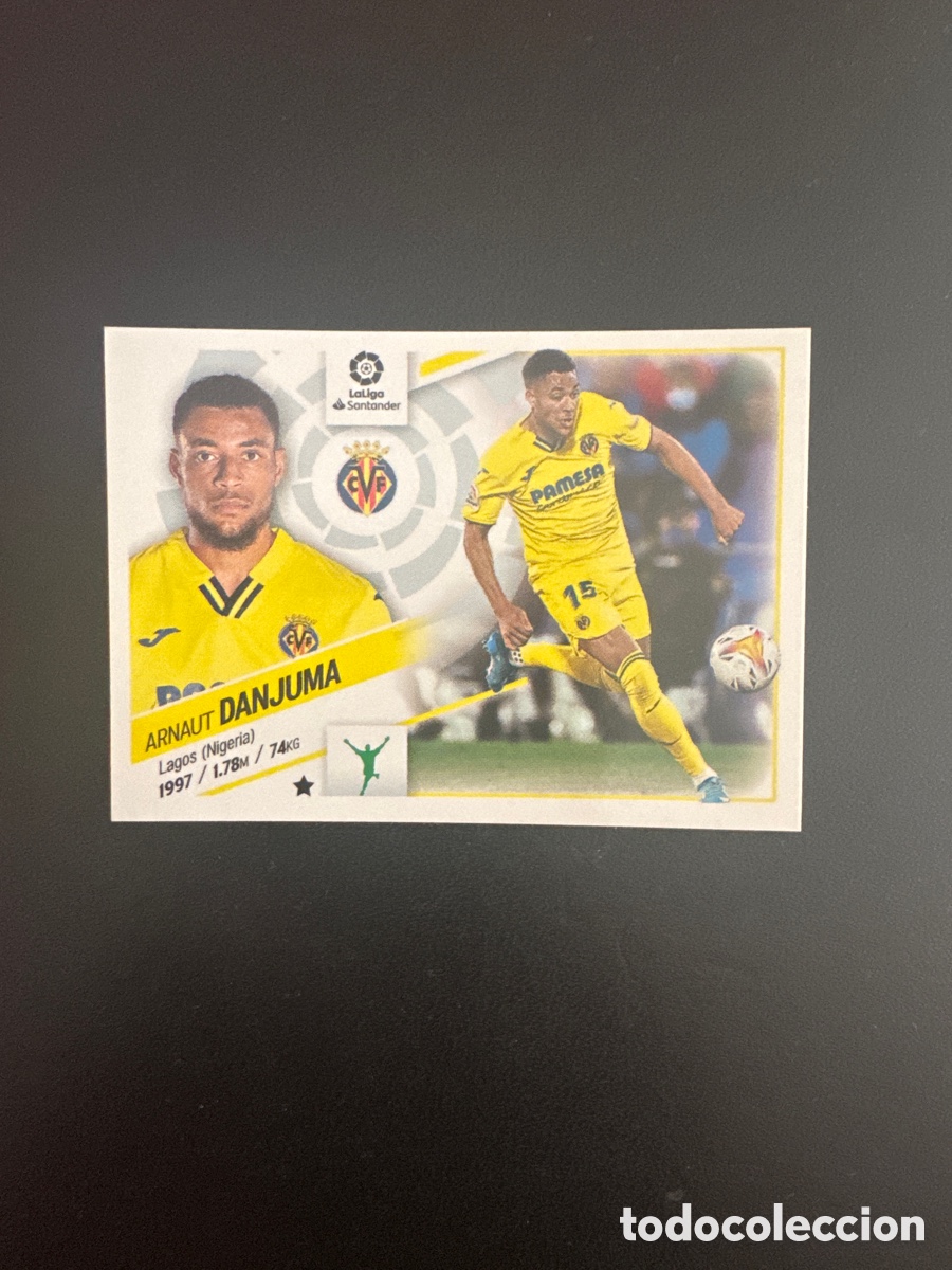 Cromos de f&uacute;tbol: DANJUMA VILLARREAL N&Uacute;MERO 17A LIGA ESTE 2022 2023